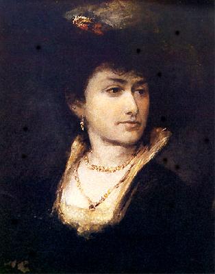 Maurycy Gottlieb Portrait of Artist's Sister - Anna oil painting image